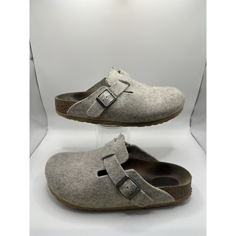 Birkenstock Boston Eggshell Wool Felt Women's 7